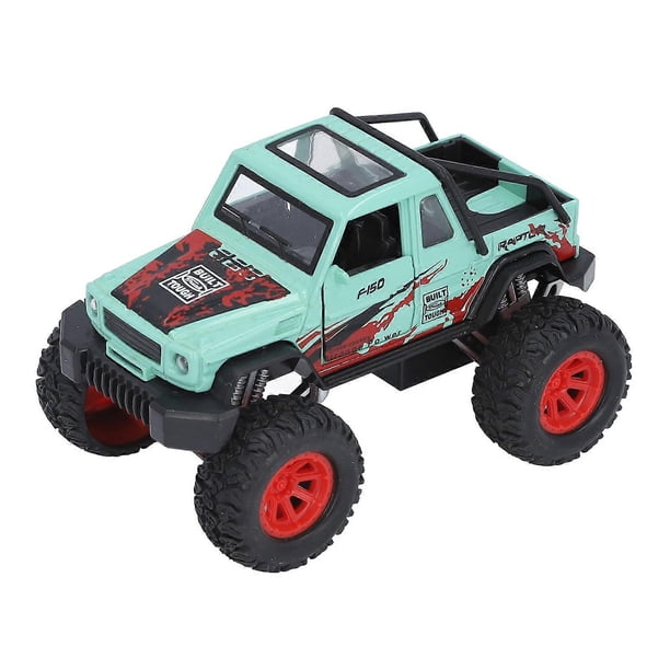 Kids Off Road Car Model Toy High Simulation Alloy Vehicle Toy with Sound Light Effect for Boys Blue