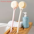 thumbnail image 5 of Cepillo de baño de mango largo, cepillo de baño de pelo suave, cepillo de baño dos en uno, cepillo para frotar la espalda, cepillo de baño de doble cara, 5 of 5