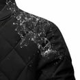 thumbnail image 4 of LYSMORA 2026 Men's Quilted Bomber Jacket, Ribbed Trim Zipper Side Pockets Loose Fit Warm Padded Casual Outerwear, 4 of 7