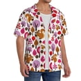 thumbnail image 2 of Yiaed Squirrel In The Forest Print Mens Casual Wrinkle Free Shirts Short Sleeve Button Down Summer Stretch Dress Shirt-4X-Large, 2 of 5
