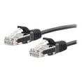 thumbnail image 3 of C2G 7ft Cat6 Snagless Unshielded (UTP) Slim Ethernet Network Patch Cable - Black - Patch cable - RJ-45 (M) to RJ-45 (M) - 7 ft - UTP - CAT 6 - molded, snagless - black, 3 of 4