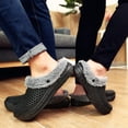 thumbnail image 3 of Men's Women's Lined Clog Breathable Lining Indoor Outdoor Walking Garden Clogs Winter Slippers, 3 of 16