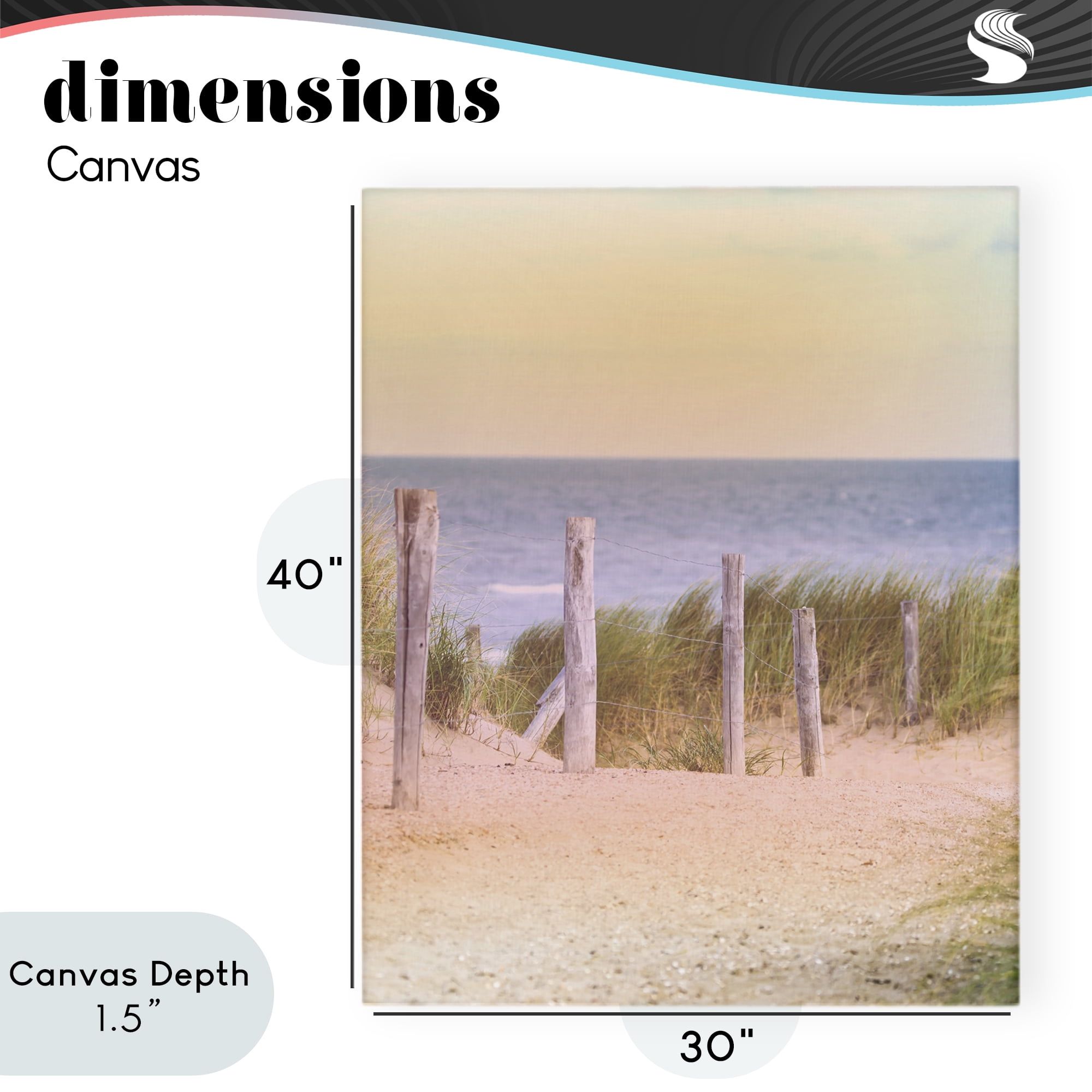 Stupell Industries Carefree Beach Vacation Canvas Wall Art, design by Marcus Prime