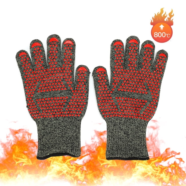 Guantes Protectores, Resistentes A Altas Temperaturas, Respetuosos Con La Piel Para Barbacoa