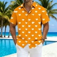 thumbnail image 2 of Maean Valentine's Day Tops for Mens Big and Tall Short Sleeve Shirts Vacation Beach Casual Summer Tee S-5XL, 2 of 4