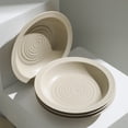 thumbnail image 2 of Stone Lain Orbit 4-Piece Pasta Bowl Set Stoneware, Beige, 2 of 6