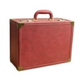 thumbnail image 4 of Caja organizadora de herramientas de peluquería y barbería con candado de combinación, resistente y con asa. Rojo, 4 of 9