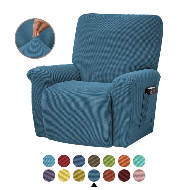 Housse de Fauteuil Inclinable Extensible Couverture Complète Couleur Unie pour LAZBOY Remplacement-Shorts