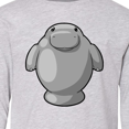 thumbnail image 4 of Inktastic Cute Kawaii Manatee Long Sleeve Youth T-Shirt, 4 of 5