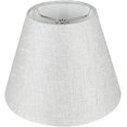 thumbnail image 2 of Urbanest Hardback Faux Silk Coolie Lamp Shade – 5" Top x 9" Bottom x 7" Slant Height – Metalic Taupe Coolie Lamp Shade - 1 Piece, 2 of 2