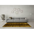 thumbnail image 3 of Ahgly Company Indoor Square Abstract Yellow Modern Area Rugs, 4' Square, 3 of 4