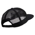thumbnail image 4 of Unique Shing Embroidered Big Size Premium Flat Bill Trucker Cap - Black XL-3XL, 4 of 5