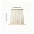 thumbnail image 3 of Outdoor Patio Curtain 98x63 Inch, Rod Pocket Fade Proof Polyester Drapes, Waterproof Weather Resistant Porch Gazebo Curtain Panel, Champagne, 3 of 6