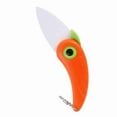 thumbnail image 5 of Mini Bird Kitchen Fruits Vegetable Ceramic Folding Pocket Knife Cutting Tools (Red), 5 of 5