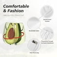 thumbnail image 6 of Lsque Avocado1 Printed Women's Running Shorts with Liner Pockets,Elastic Quick Dry Workout Athletic Gym Yoga Shorts,Womens High Waist Shorts-Large, 6 of 9