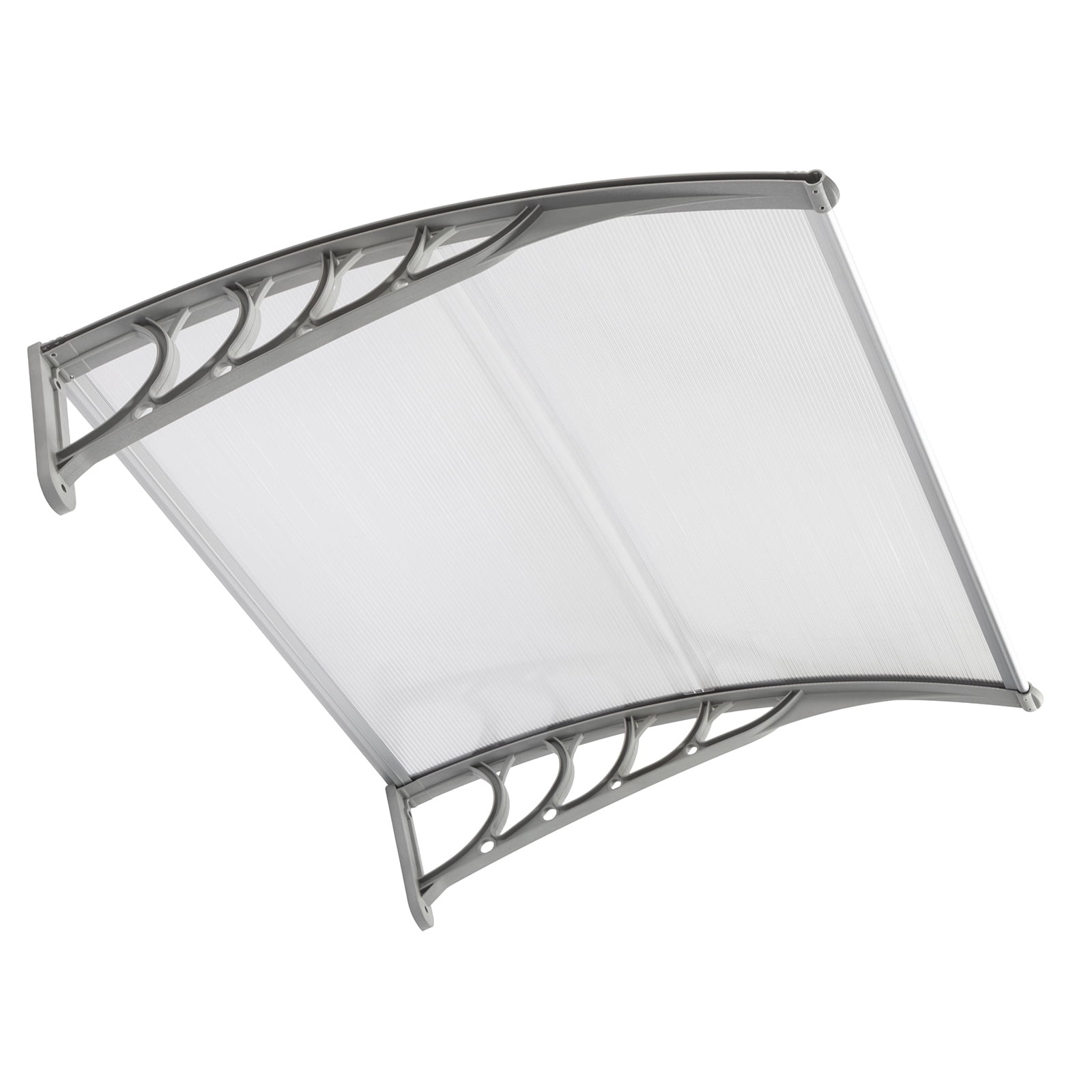 100 x 96cm Household Application Door & Window Rain Cover Eaves Gray Holder