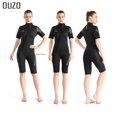 thumbnail image 2 of Traje de neopreno de 3 mm para hombre y mujer, traje de baño de manga corta, traje de buceo de una pieza, traje de buceo para surfear con medusas, 2 of 5