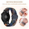 thumbnail image 3 of Nylon Band for Samsung Galaxy Watch Gear S2 Classic Strap Sport Stretchy Braided Loop Adjustable Strap for Galaxy Watch Gear S2 Classic Band Press-stud Clasp Women Men Replacement Strap fo, 3 of 7