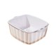 thumbnail image 2 of Cesta organizadora de cocina | Escurridor de plástico de grado alimenticio | Recipiente de almacenamiento multiusos para verduras, utensilios, pasta | Robusto Fácil de Limpiar | 1 Pieza 28.5x22x9cm, 2 of 6