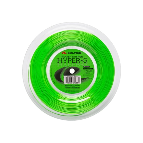 Carrete para cuerdas de tenis Solinco Hyper-G de copoliéster, 200 m