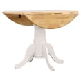 thumbnail image 3 of Allison Round 40-inch Drop Leaf Extension Dining Table White, 3 of 10