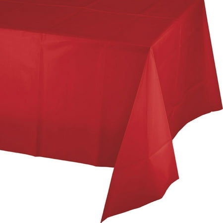 

54 x 108 Plastic Tablecover Classic Red Pack of 2