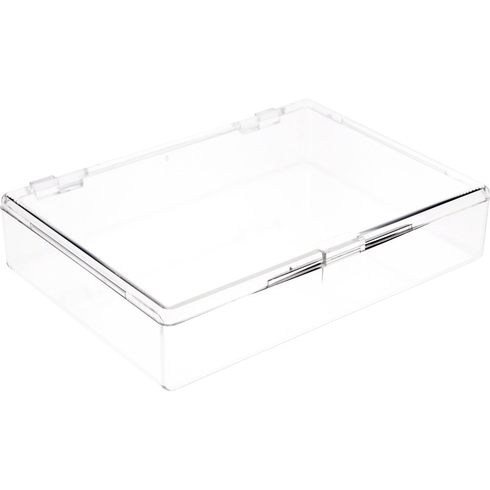 Pioneer Plastics Clear Rectangular Plastic Container with Snap Closure
