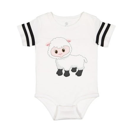 

Inktastic Cute White Lamb Gift Baby Boy or Baby Girl Bodysuit