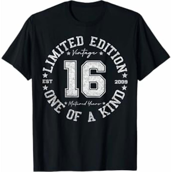 16 Year Old Gifts Vintage 2009 Edition 16th Birthday T-Shirt