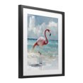 thumbnail image 2 of Stupell Industries Tropical Flamingo At Shore Black Framed Print Under Glass, 13 x 16, by The Prints Vibe, 2 of 8