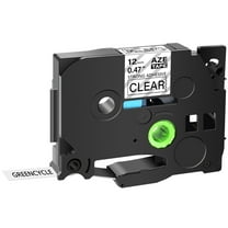 GREENCYCLE 1 Pack Compatible for Brother TZe-S131 TZ-S131 TZ-131 TZe-131 Tape 12mm 0.47'' Laminated Black on Clear Extra Strength Label Tapes use in P-Touch PT-D210 D400 D600 Label Maker 26.2ft 8m