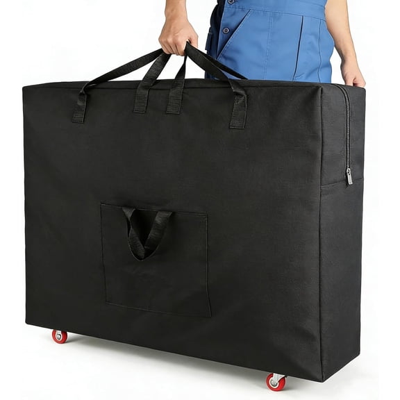 Massage Tables Bag Folding Bed Storage Bag for 31" Rollaway Guest Bed with Wheels, Heavy Duty Dustproof Cover, 36 x 32 x 8"