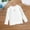 White, variant on Toddler Girl Fruit Graphic Wavy Selvedge Long Sleeve Top Round Neck T-Shirt 1-7Y