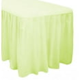 thumbnail image 2 of The Great American Store Cotton 4ft Rectangle Fitted Mint Sage Tablecloth With Pleated Table Skirt for Party Table Decoration, Banquet Tablecloth, Wedding Tablecloths (L48"x W24" x H29"), 2 of 3