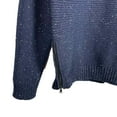thumbnail image 3 of Bespoken Men's Wool Donegal Quinn Sweater KN03065, Navy, Large, 3 of 4