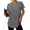 Grey, variant on Womens Workout Tops V Neck Short Sleeve Tee Shirts Comfy Athletic Shirts Loose Activewear Tops for Gym Running Yoga