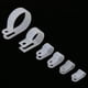 thumbnail image 1 of 200pcs P Clips Ecomeon Sujetadores de plástico de nylon con sujetadores de caja surtidos para conducto kit de conducto de cable tubería y funda negro blanco, 1 of 6