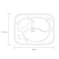 thumbnail image 5 of NIBOLOG Kids Plate Cartoon Shape Suction Cup Bottom BPA Free Baby Training Dining Dish for Boys Girls, 5 of 8