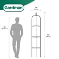 thumbnail image 3 of Gardman R07701X Easy Garden Obelisk Decorative, Black, 3 of 5