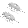thumbnail image 2 of SEWCHICS 2Pcs Universal Jack Lifting Adapters Metal Gears with Antislip Design for Car Maintenance, 2 of 8