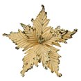 thumbnail image 2 of KGJQ Christmas Artificial Glitter Poinsettia Flower, Single Stem Large Faux Poinsettias Christmas Ornaments for Tree, Wreath, Wedding, Home Party Decor, 2 of 8