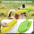 thumbnail image 4 of Tough Dog Toys for Not Aggressive Chewers, Durable Dog Chew Toys for Small Medium Large Dogs,Interactive Crinkle Squeaky Dog Toys to Keep Them Busy Corn Plush Puppy IQ Training Dogs Puzzle Toy, 4 of 10