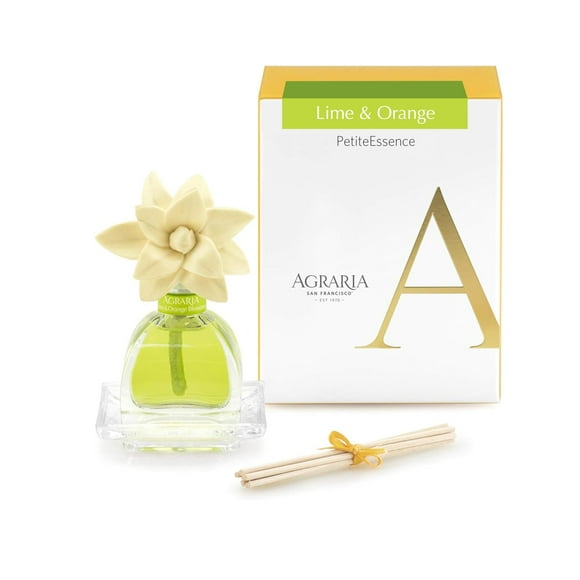 AGRARIA Ensemble Diffuseur de Fleurs et Roseaux PetiteEssence, Ensemble de Parfum Botanique Fait Main, Cadeau d'Huile Parfumée pour Toutes Occasions