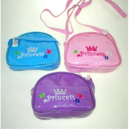 Bulk Buys 4.5 in. Vinyl Princess Shoulder Purse with Zipper - Case of 144