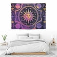 thumbnail image 3 of ONETECH Burning Sun and Moon Tapestry - Black and White Tapestries - Burning Sun with Star Wall Hanging decor for Bedroom - Christmas Wall Tapestry Large - Room Decor Aesthetic - Moon and Sun Tapestry, 3 of 7
