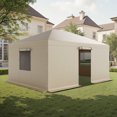 thumbnail image 1 of VEVOR Winter Gazebo Cover Fits 12 x 16 ft Gazebos Weatherproof with Mesh Windows, 1 of 9
