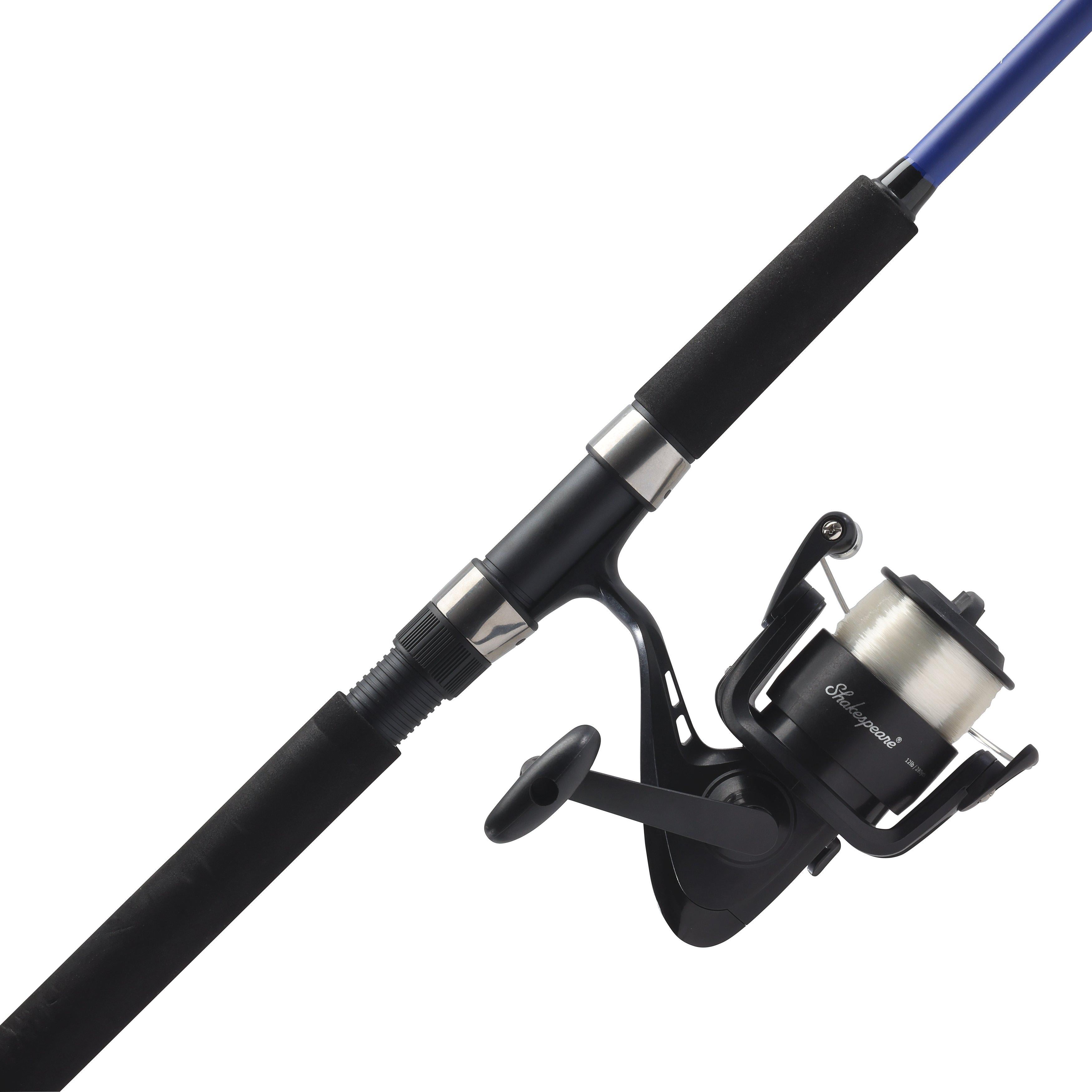 Shakespeare Catch More Fish 3 Spinning Fishing Combo Kit, Striper
