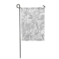 thumbnail image 1 of POGLIP Orange Nature Drawing Flowers Gray Pattern Magnolia Garden Flag Decorative Flag House Banner 12x18 inch, 1 of 1