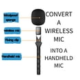 thumbnail image 3 of De Micrófono, Adaptador De Micrófono Inalámbrico De Mano Ergonómico Ampliamente Compatible, Reducción De Ruido Para Transmisiones En Vivo Al Aire Libre, 3 of 7