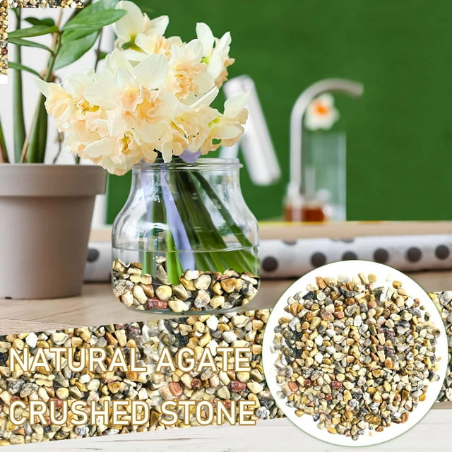 Polished Decorative River Rocks For Ornamental Aquarium Gravel Succulent Bonsai Terrarium Fairy Garden DIY Project